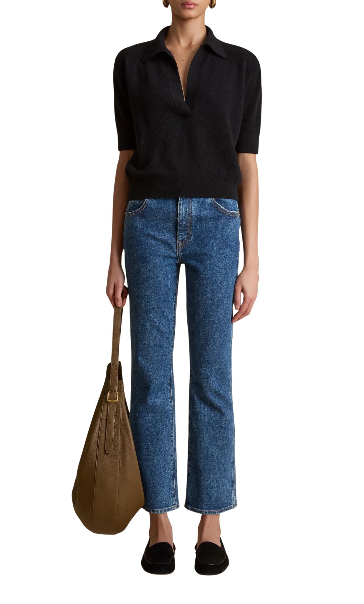 Khaite Shrunken Jo Sweater - Vermillion