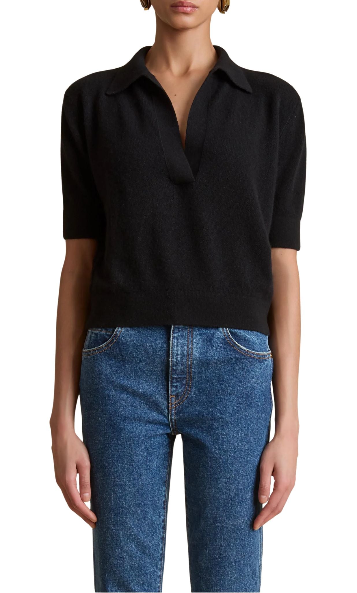 Khaite Shrunken Jo Sweater - Vermillion