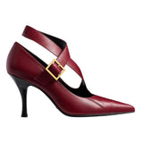 Khaite Sloan Pump - Vermillion