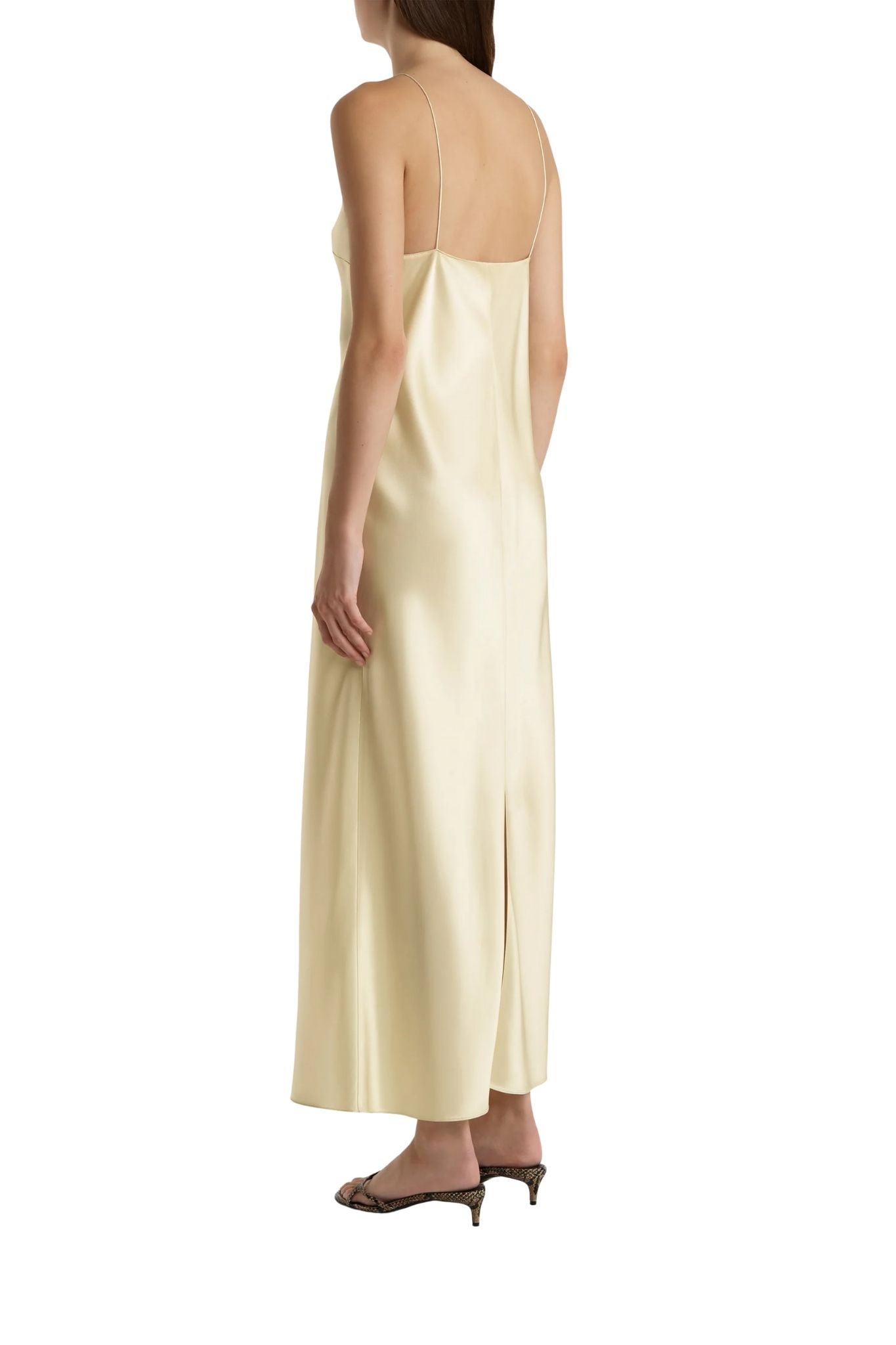 khaite satin dress KHAITE Kent Dress in Soft Pink - Pink Designer Dress