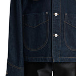 Khaite Wyatt Jacket with Corduroy Collar - Vermillion