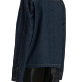 Khaite Wyatt Jacket with Corduroy Collar - Vermillion