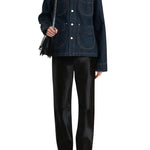 Khaite Wyatt Jacket with Corduroy Collar - Vermillion