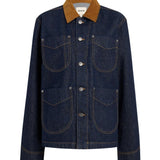 Khaite Wyatt Jacket with Corduroy Collar - Vermillion
