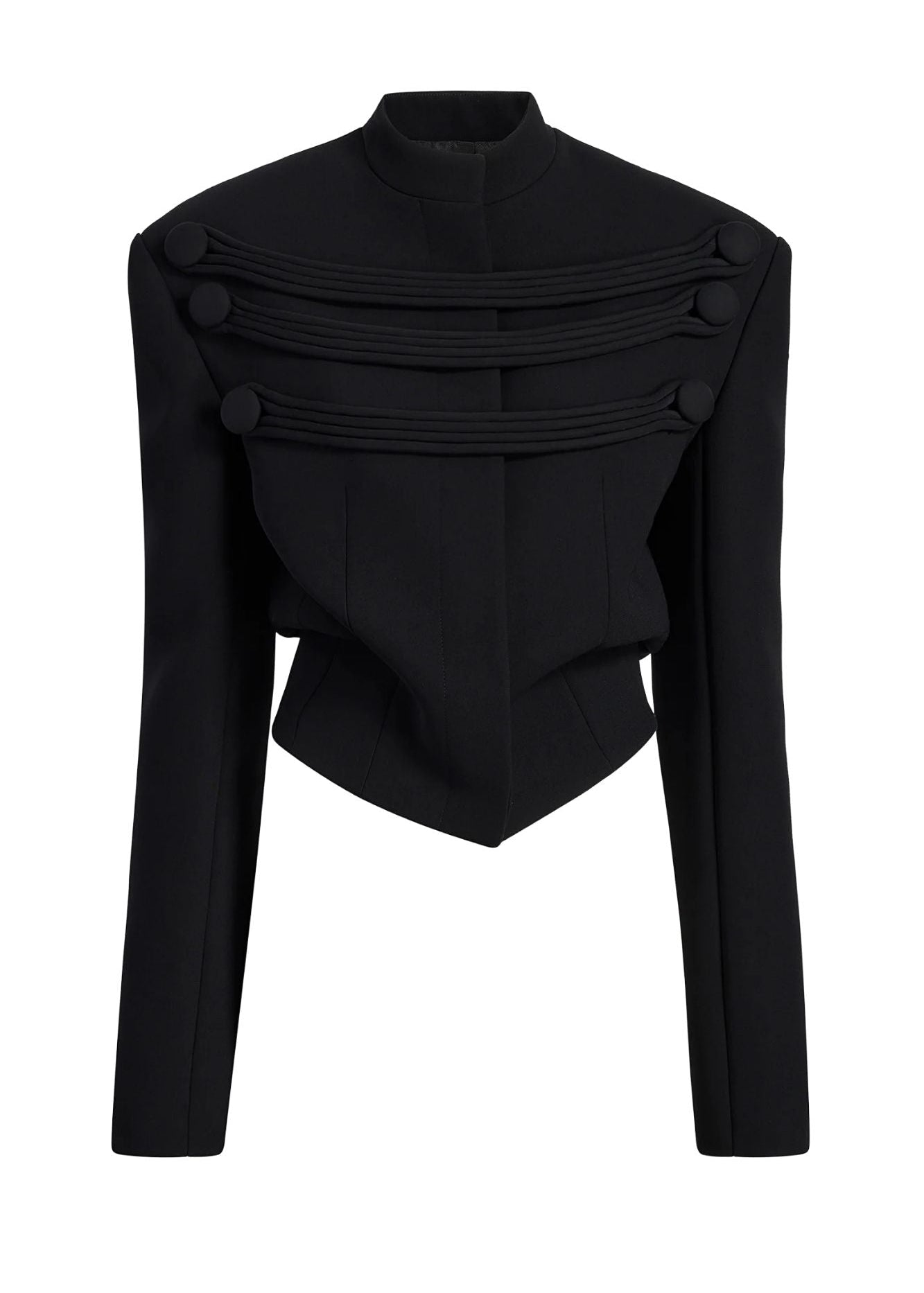 Khaite York Jacket w/ Cord Embroidery - Vermillion