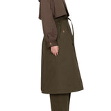 Sea Tristan Solid Color Block Trench Coat