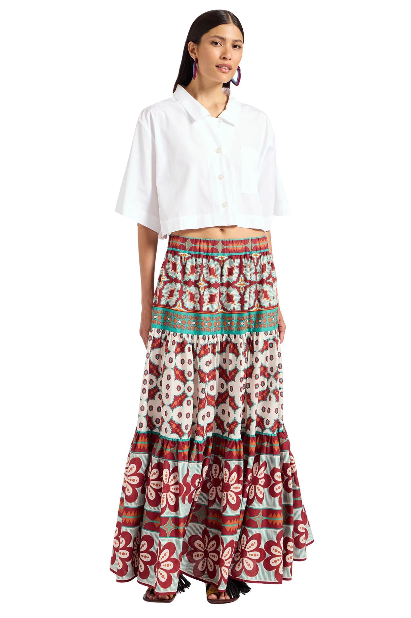 La Double J Big Skirt - Vermillion