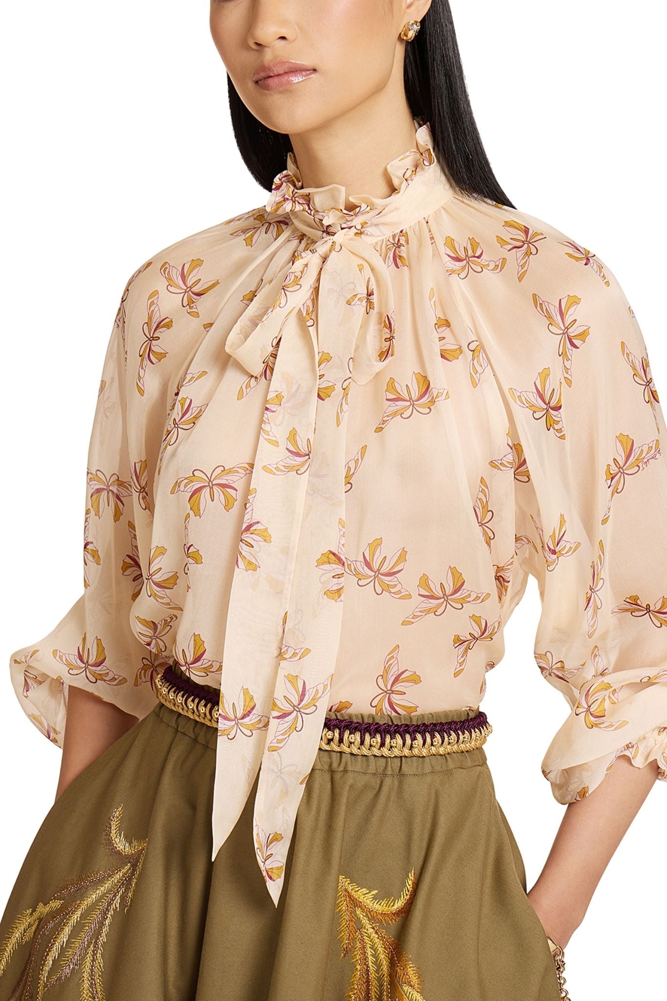 La DoubleJ Cerere Blouse - Vermillion