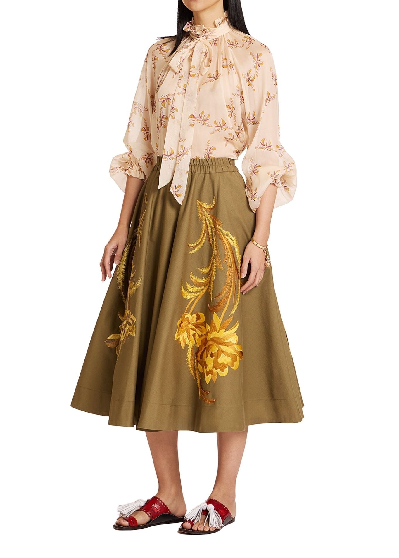 La DoubleJ Cerere Blouse - Vermillion