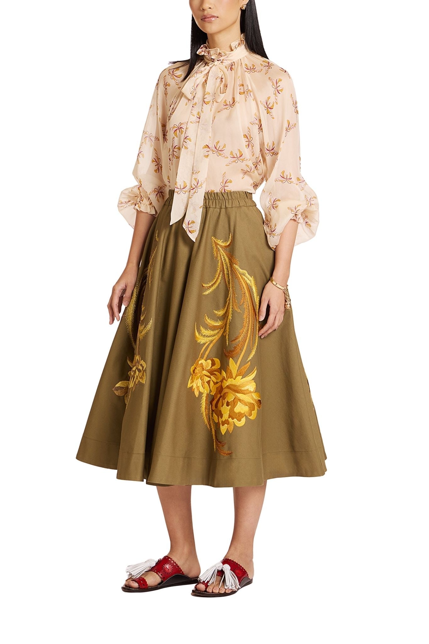 La DoubleJ Cerere Blouse - Vermillion