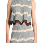 La DoubleJ Chevron Top - Vermillion