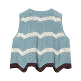 La DoubleJ Chevron Top - Vermillion