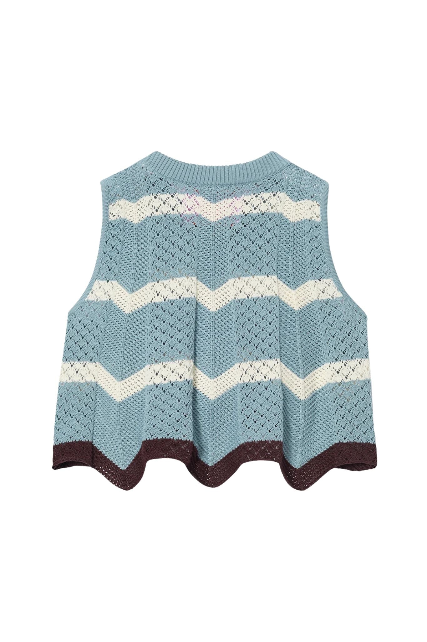 La DoubleJ Chevron Top - Vermillion