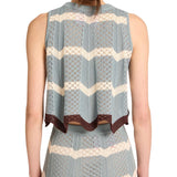 La DoubleJ Chevron Top - Vermillion