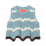 La DoubleJ Chevron Top - Vermillion