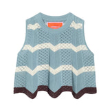 La DoubleJ Chevron Top - Vermillion