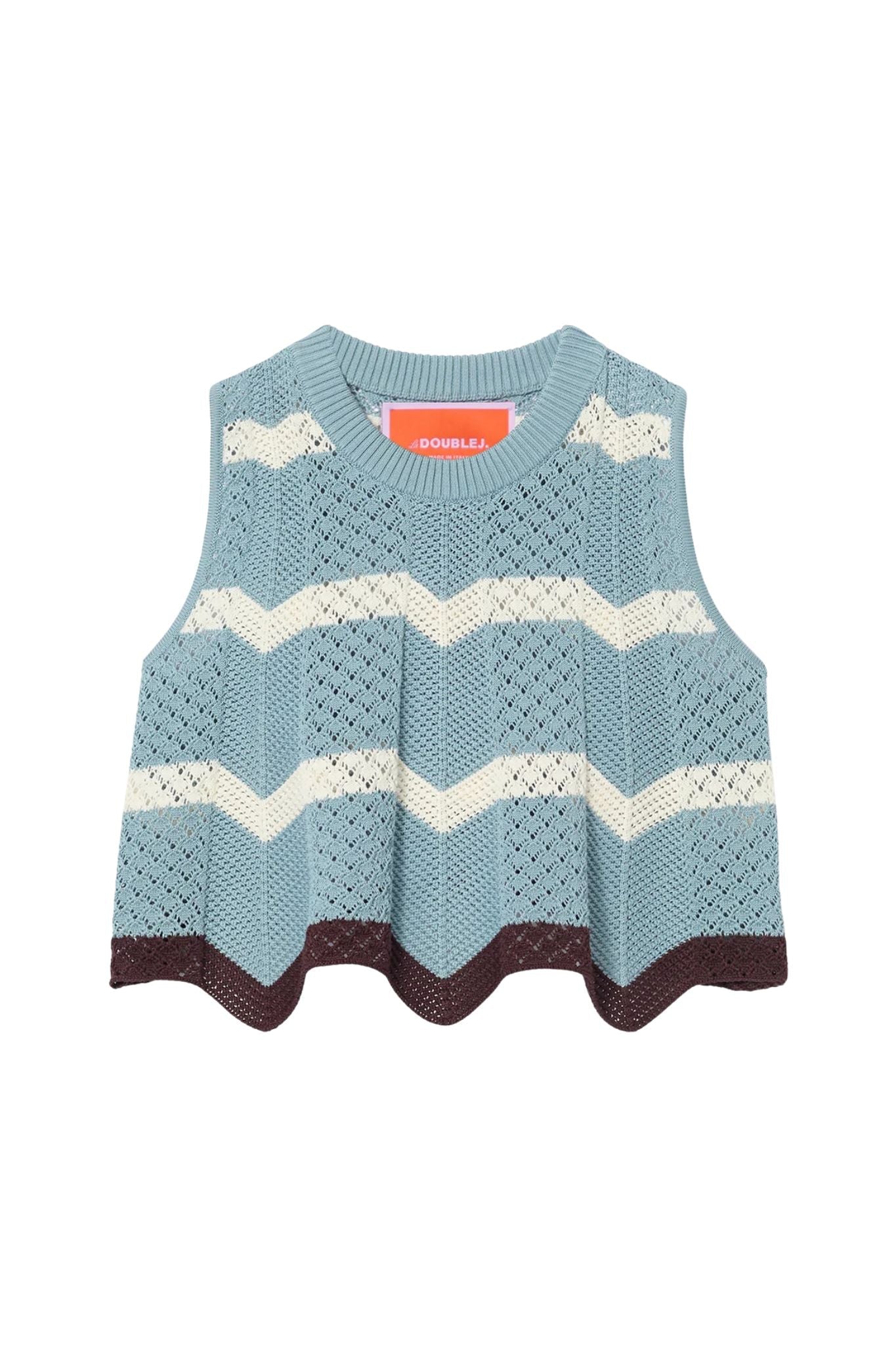 La DoubleJ Chevron Top - Vermillion