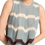 La DoubleJ Chevron Top - Vermillion