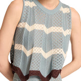 La DoubleJ Chevron Top - Vermillion