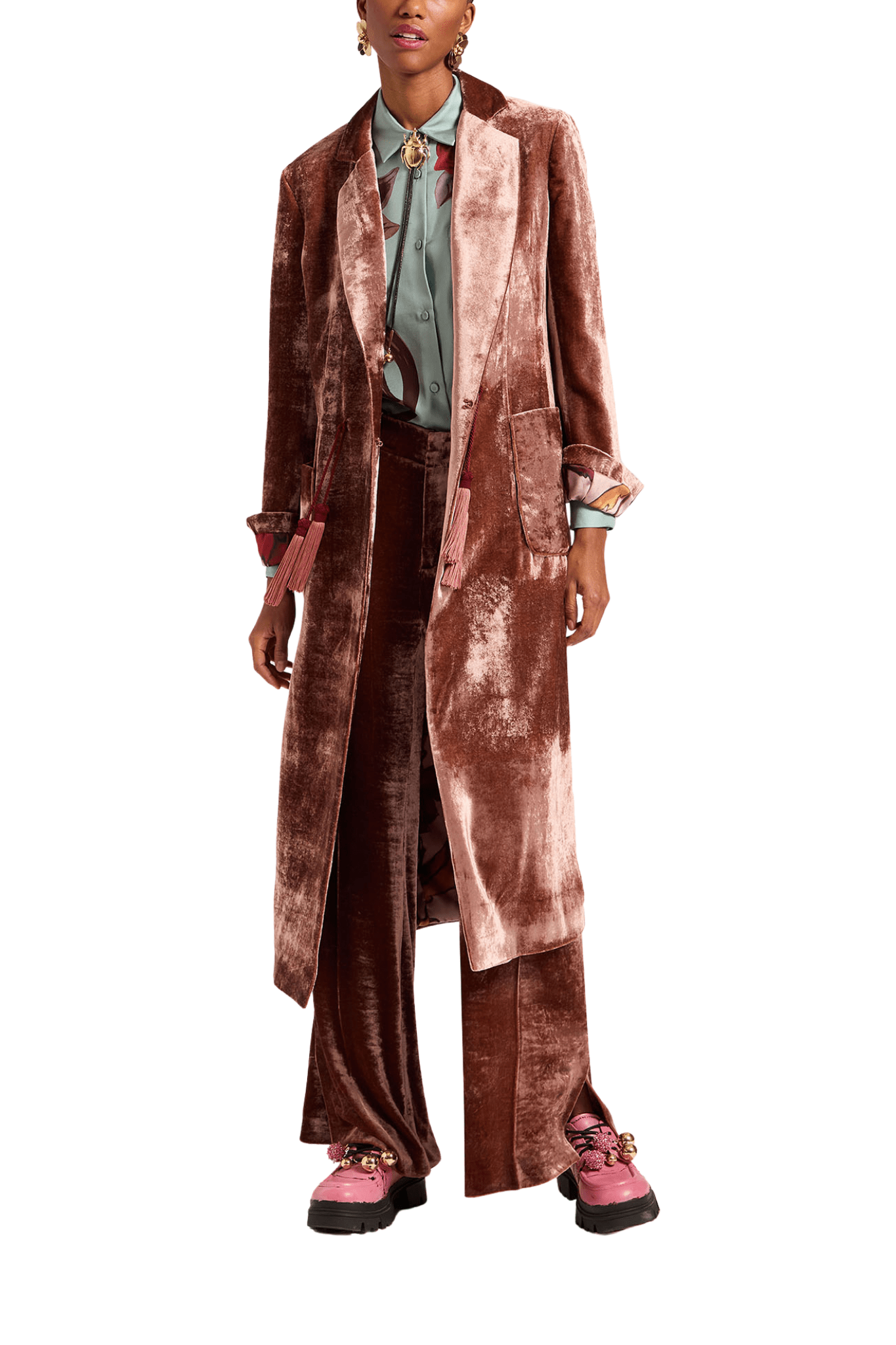 La DoubleJ Duster Coat - Vermillion