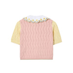 La DoubleJ Embroidered Crop Polo - Vermillion