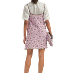 La DoubleJ Embroidered Sedgwick Mini Dress - Vermillion