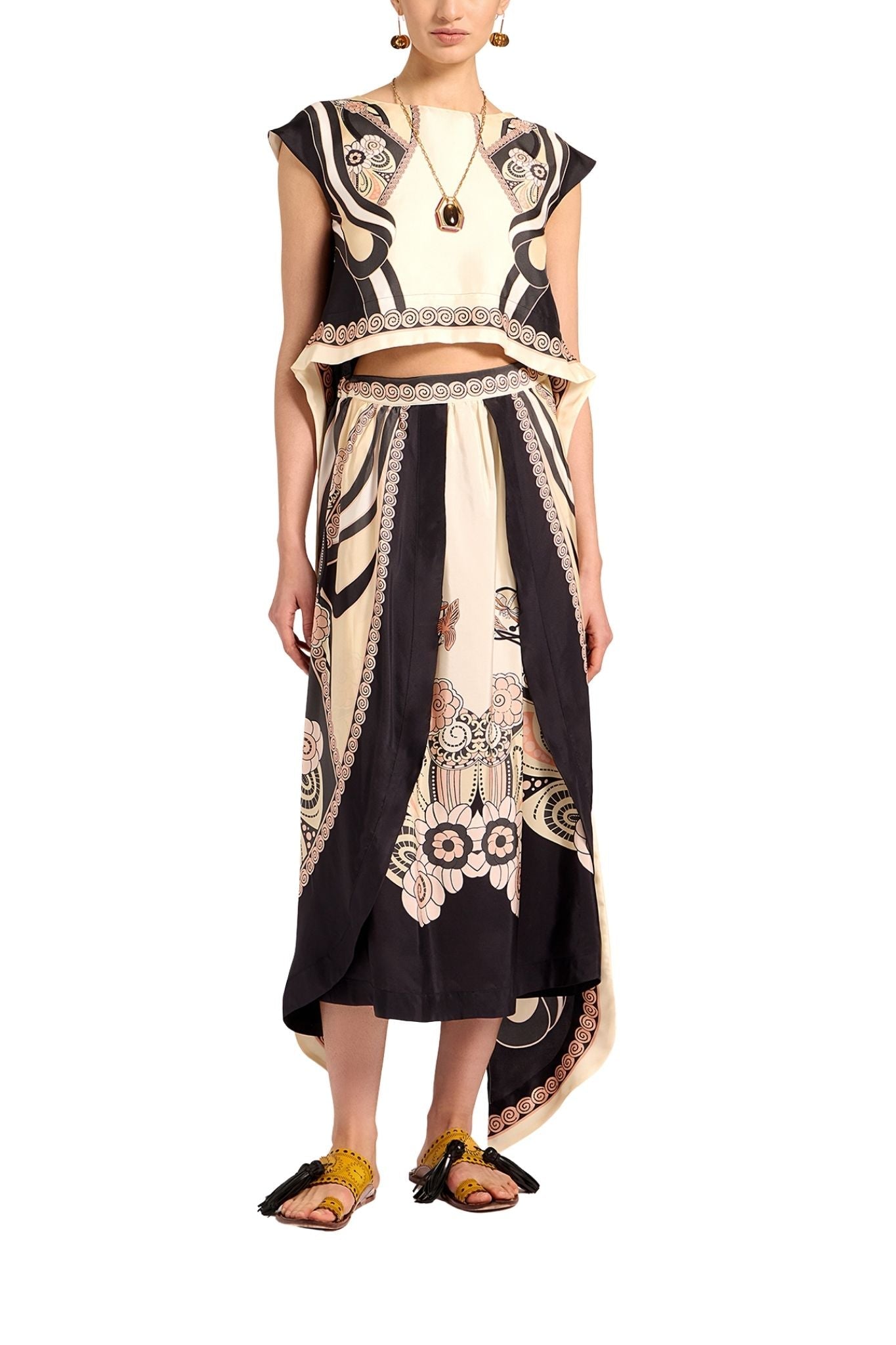 La DoubleJ Flip - Around Top - Vermillion