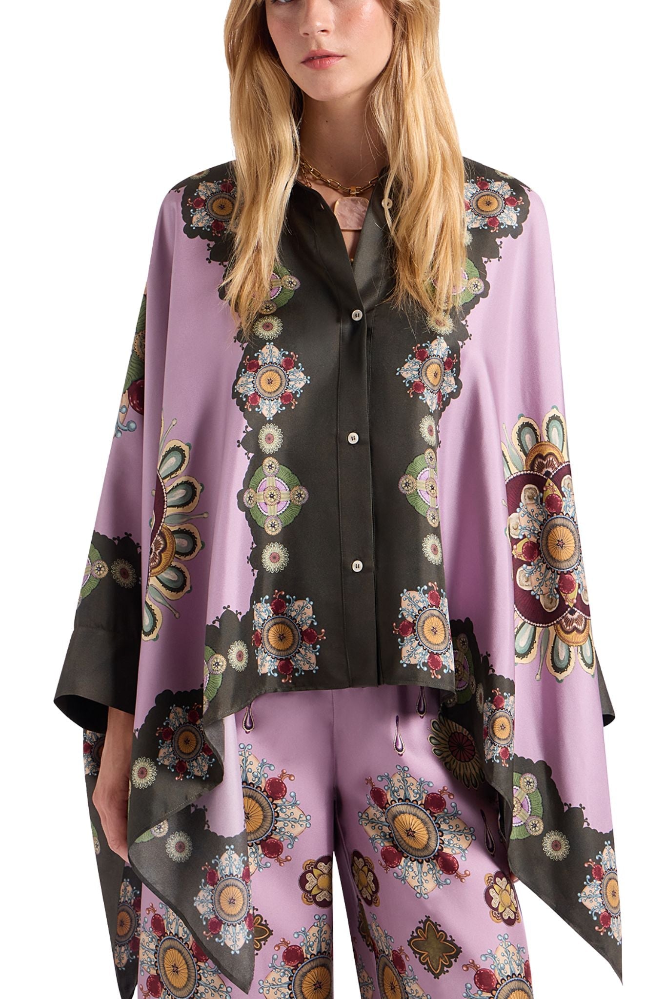 La DoubleJ Foulard Shirt - Vermillion