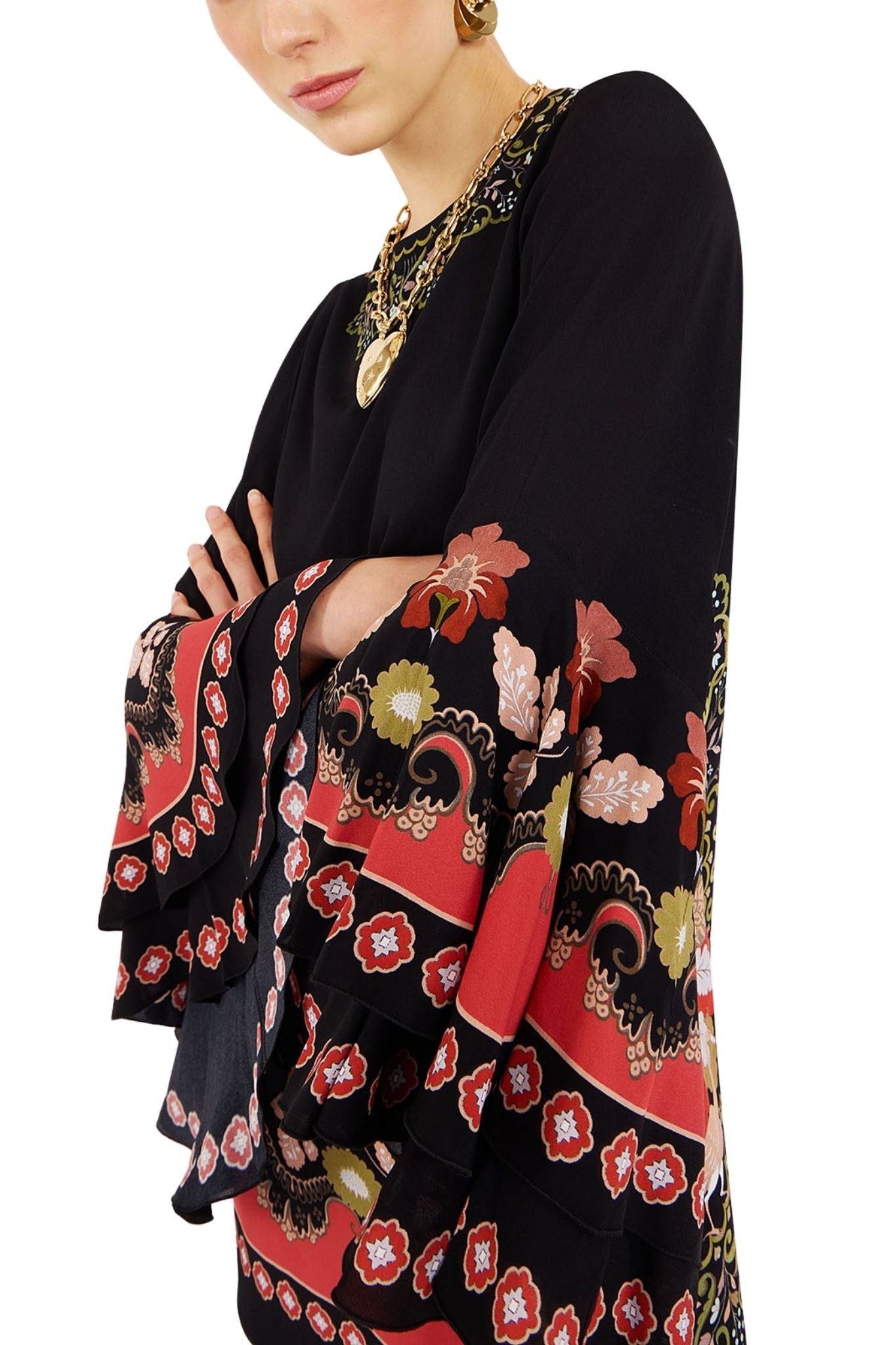 La Doublej Friday Dress Placée - Vermillion