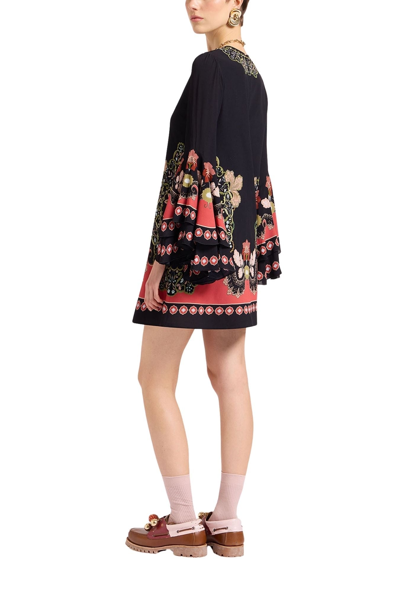 La Doublej Friday Dress Placée - Vermillion