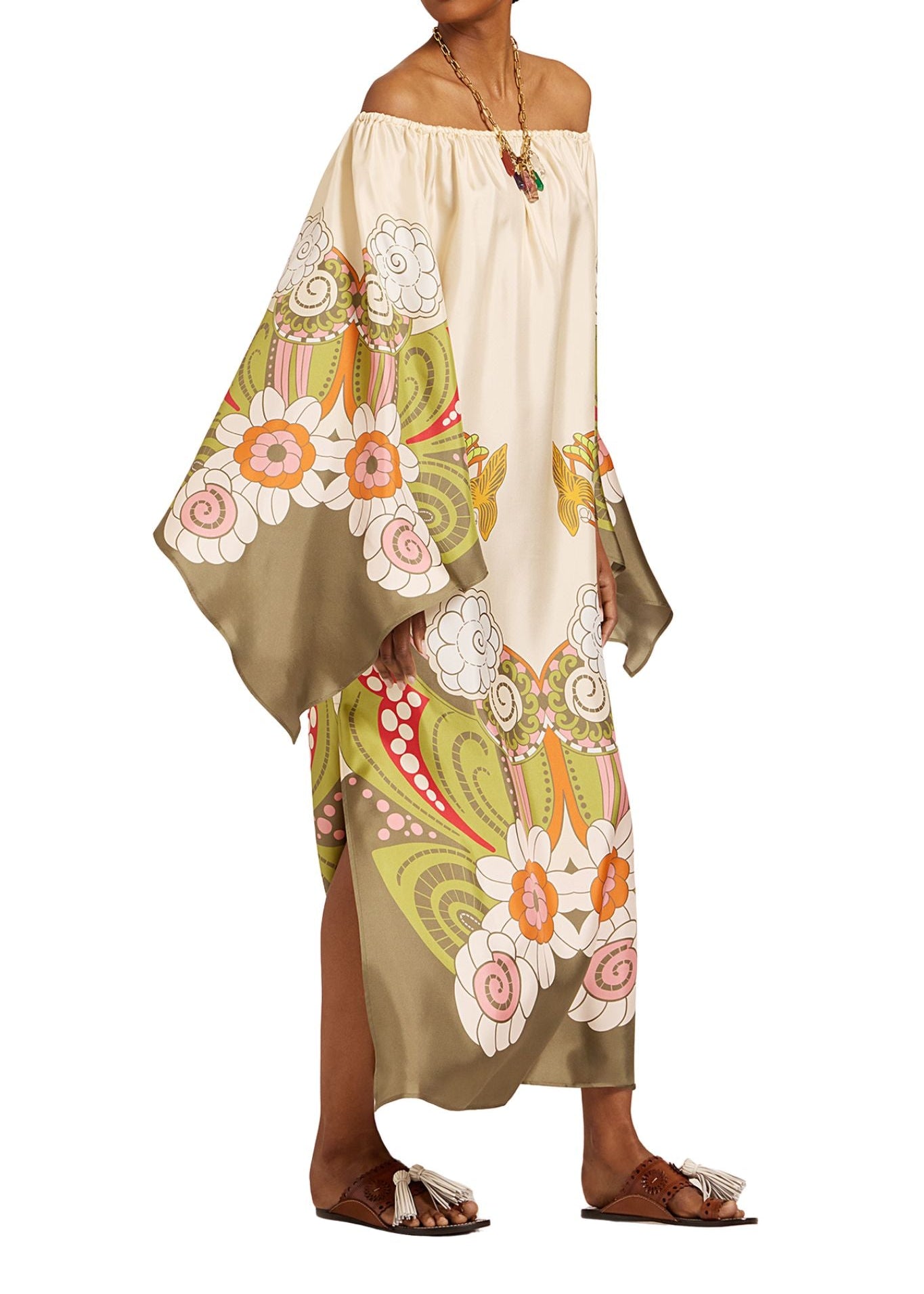 La DoubleJ Goddess Dress Placée - Vermillion