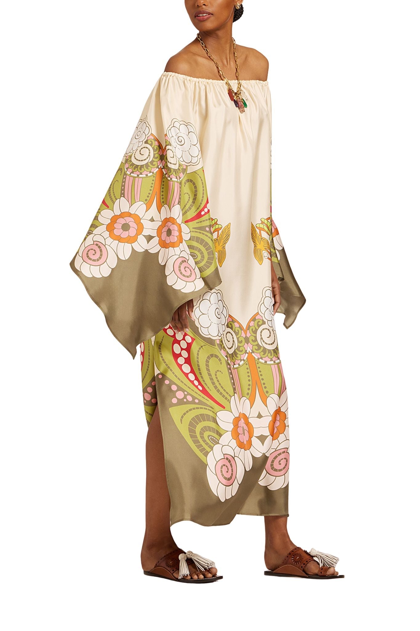 La DoubleJ Goddess Dress Placée - Vermillion