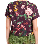 La Doublej La Scala Tee With Feathers - Vermillion