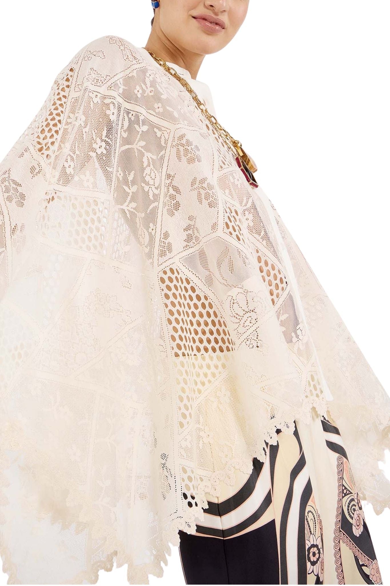 La DoubleJ Lace Foulard Shirt - Vermillion
