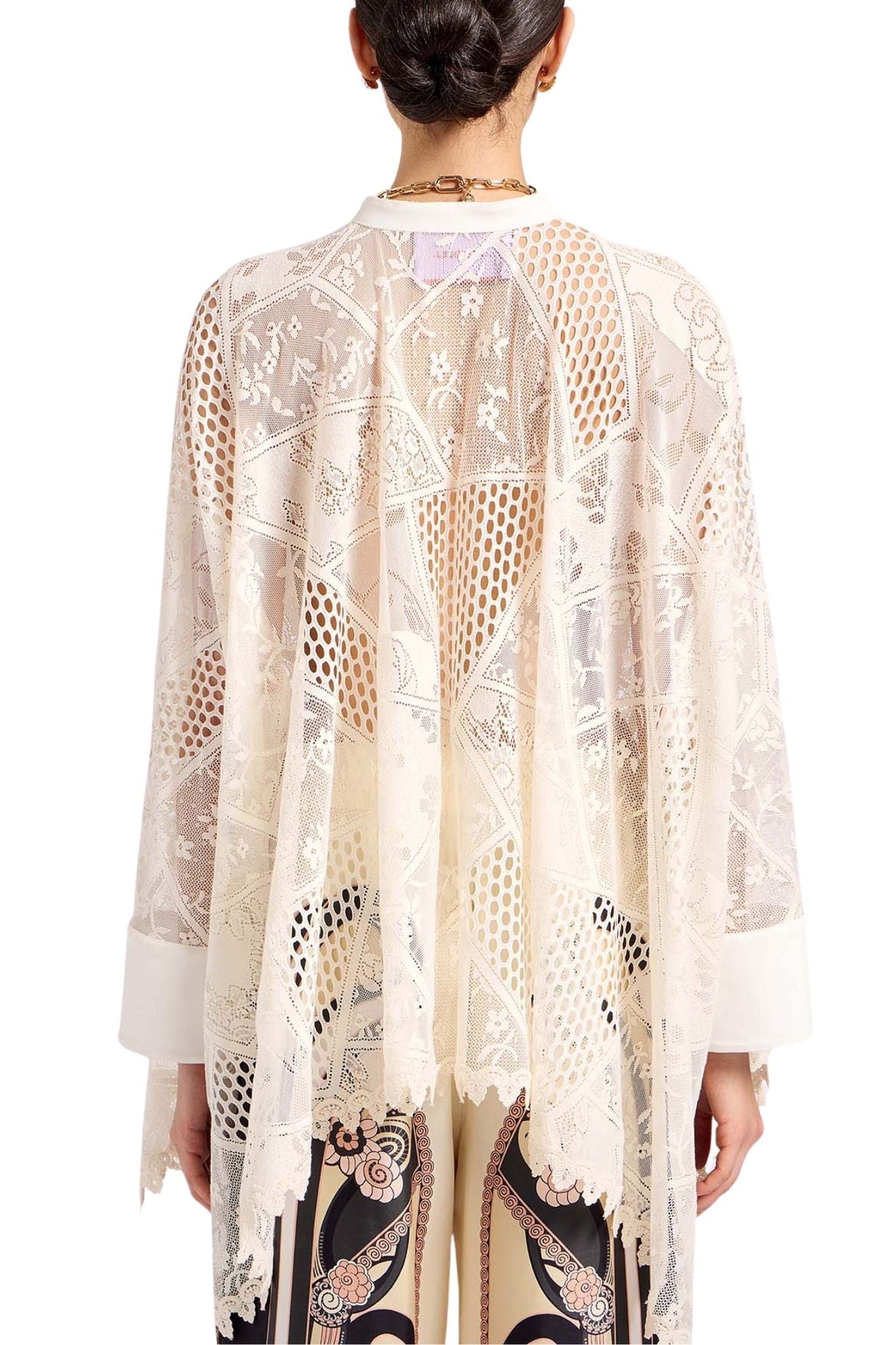 La DoubleJ Lace Foulard Shirt - Vermillion