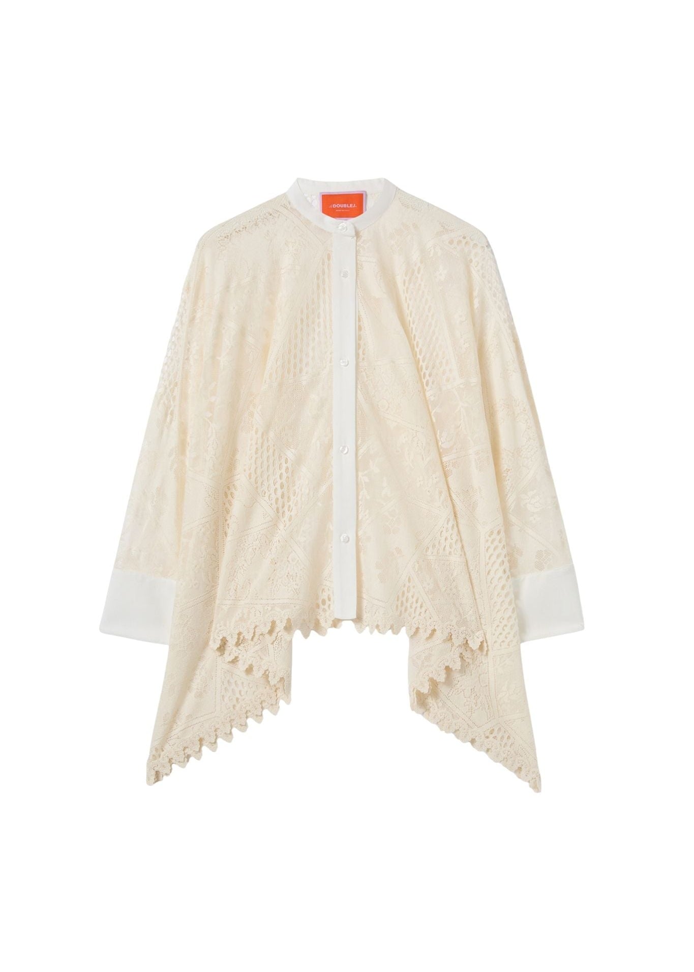 La DoubleJ Lace Foulard Shirt - Vermillion