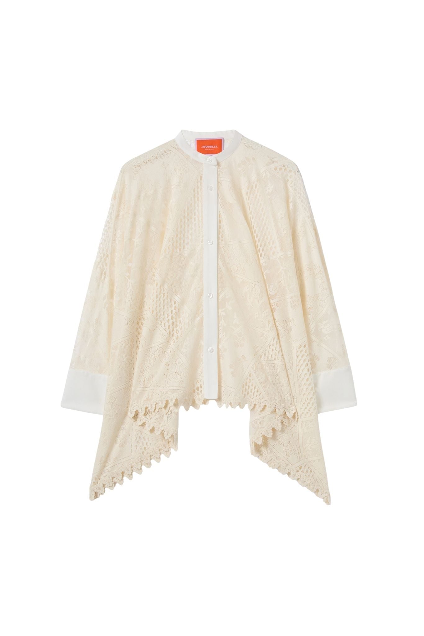 La DoubleJ Lace Foulard Shirt - Vermillion