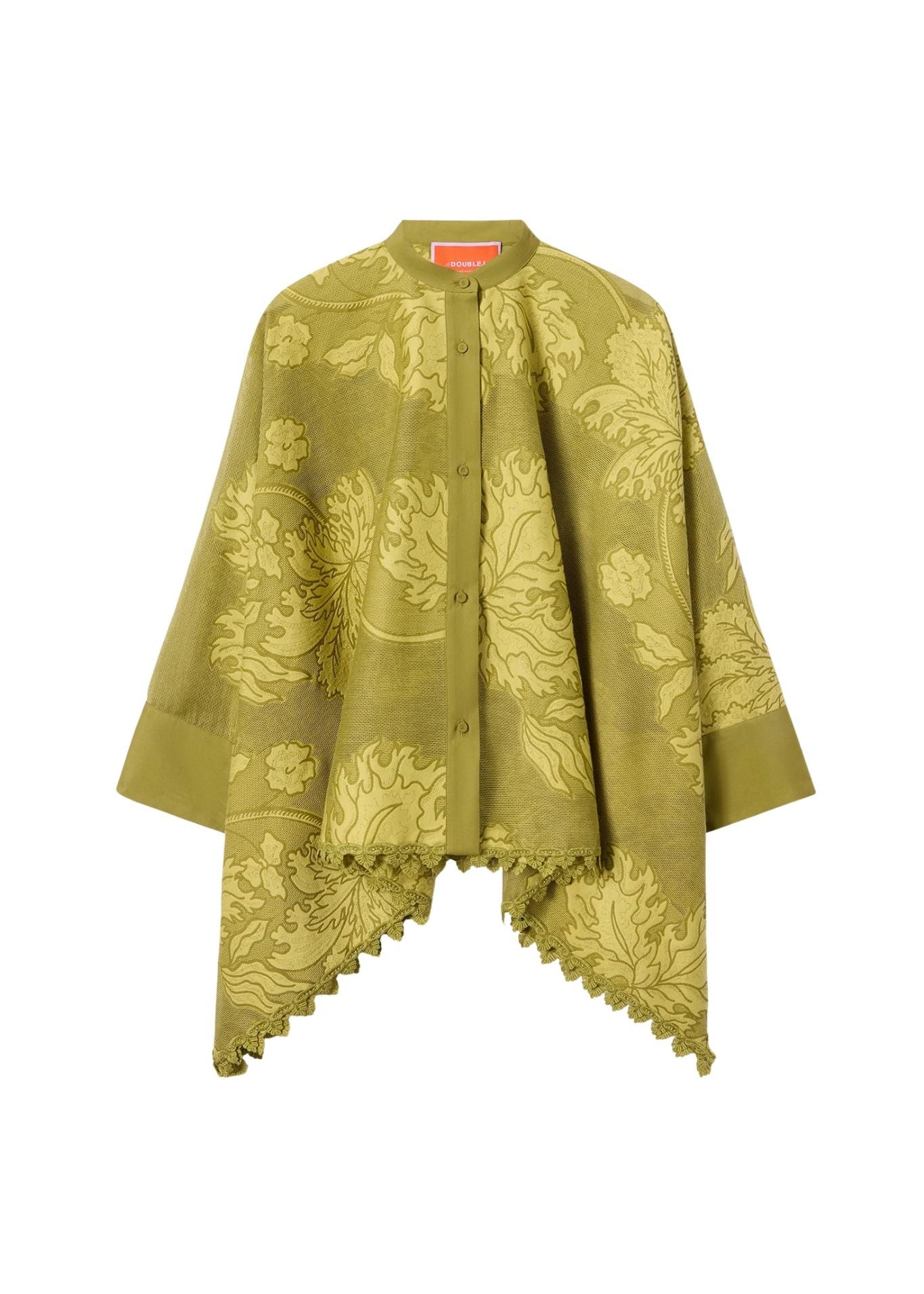 La DoubleJ Lace Foulard Shirt - Vermillion