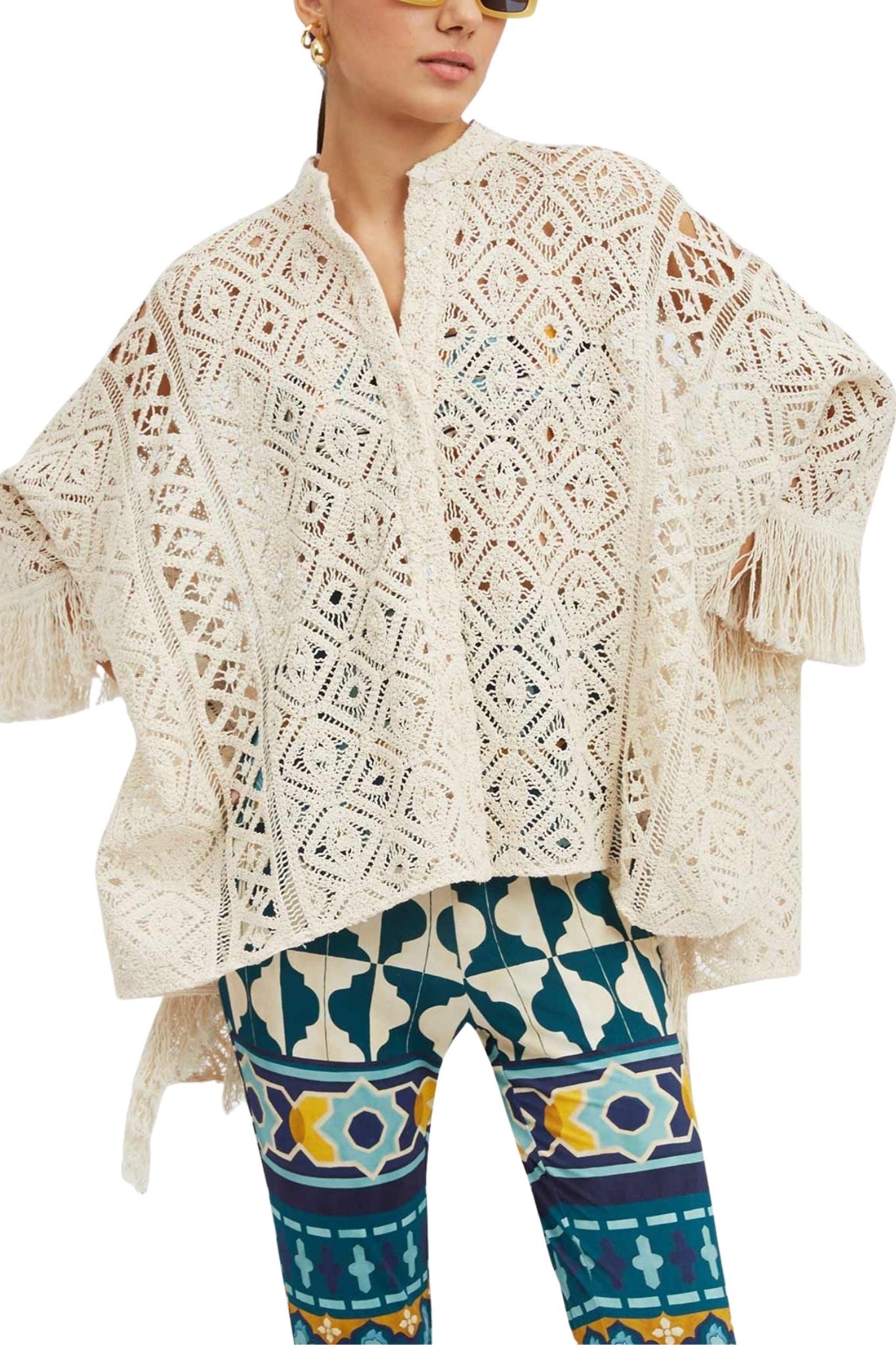 La DoubleJ Lacey Foulard Shirt - Vermillion