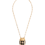 La DoubleJ Lady Scarab Necklace - Vermillion