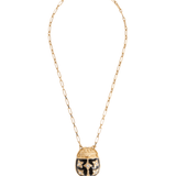 La DoubleJ Lady Scarab Necklace - Vermillion