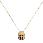La DoubleJ Lady Scarab Necklace - Vermillion