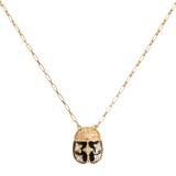 La DoubleJ Lady Scarab Necklace - Vermillion
