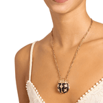 La DoubleJ Lady Scarab Necklace - Vermillion