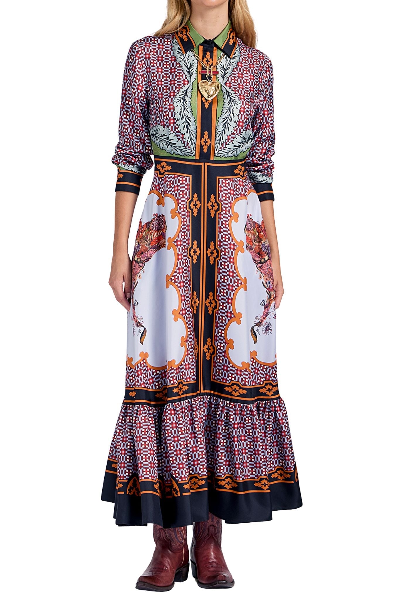 La DoubleJ LS San Pietro Dress - Vermillion