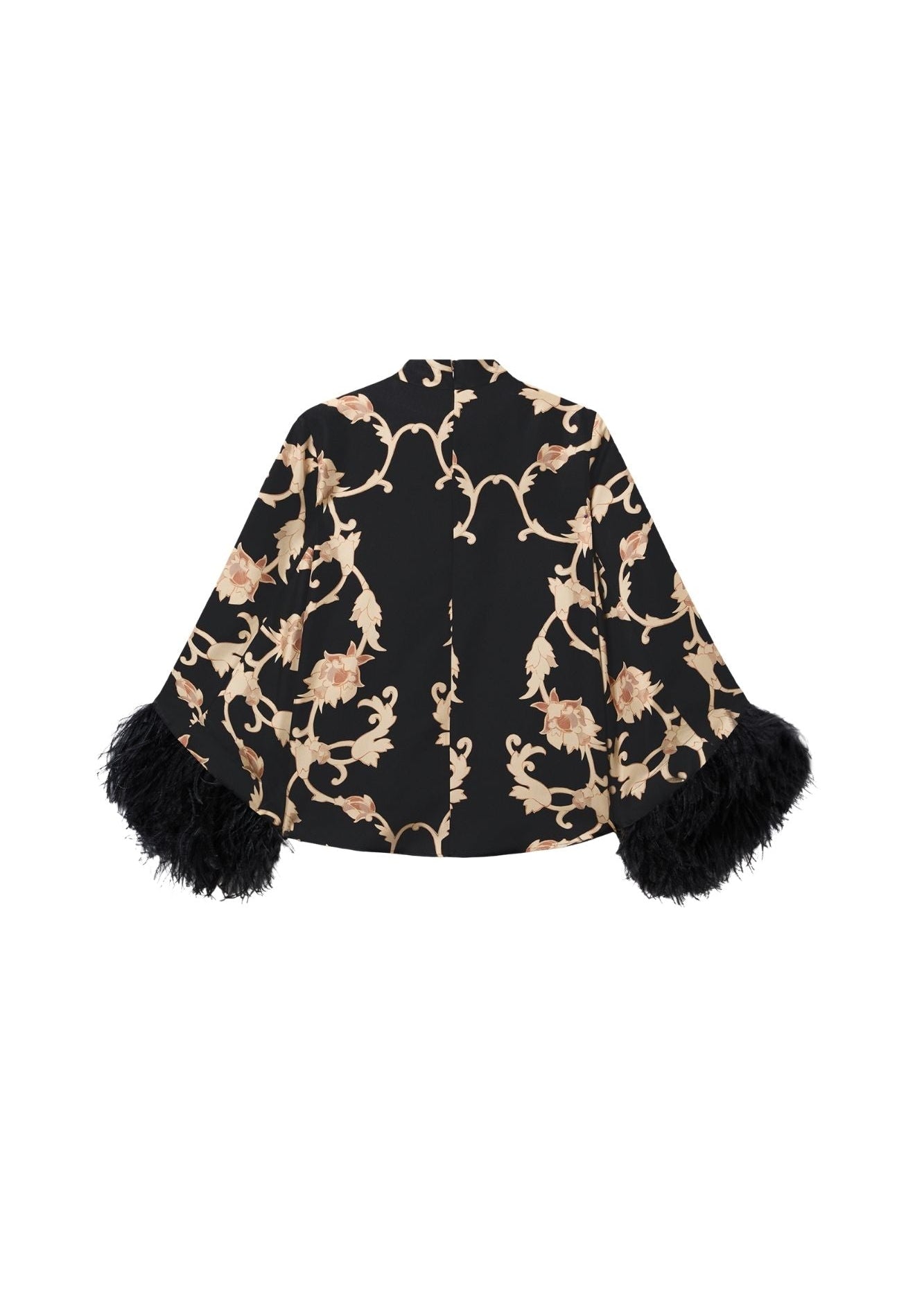 La DoubleJ Make an Exit Top w/ Feathers - Vermillion