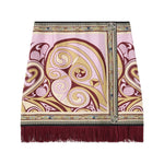 La DoubleJ Mini Foulard Skirt with Fringes - Vermillion