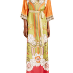 La DoubleJ Muumuu Dress Round Neck (Placée) - Vermillion