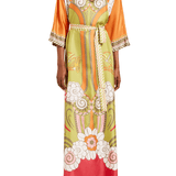 La DoubleJ Muumuu Dress Round Neck (Placée) - Vermillion