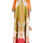 La DoubleJ Muumuu Dress Round Neck (Placée) - Vermillion